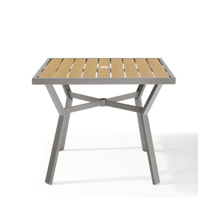 Dining Table, Patio Table with Umbrella Hole