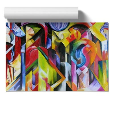 Stables by Franz Marc - Frameless Print