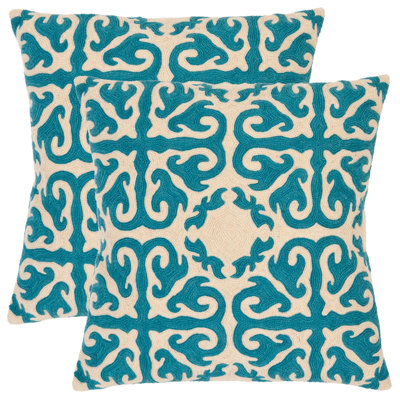  Cotton Geometric Throw Pillow