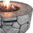 Fehime Round Concrete Propane Smokeless Fire Pit-724618856