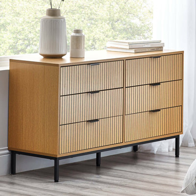 Dunwoody 120cm W 6 - Drawer Chest of Drawers