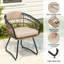 Chaise de salle à manger d'extérieur avec coussin amovible Ardella-1466504860