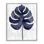 Giclée à motif de feuilles bleu marine Monstera, design par Christie Adams-1358470163-1358470167