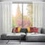 Jiya Semi Sheer Curtains Single Panel