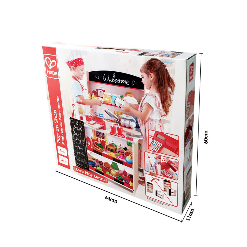 Pop Up Grocery Shop Pretend Play Carts and Stands