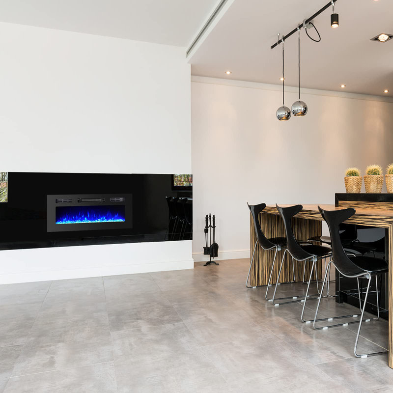 Armagh 36'' W Electric Fireplace Insert, 14'' H x 36'' W x 5'' D