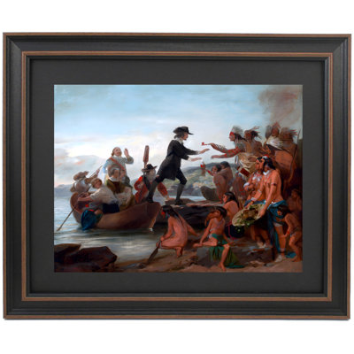 Framed The Landing Of Roger Williams In 1636 By Alonzo Chappel