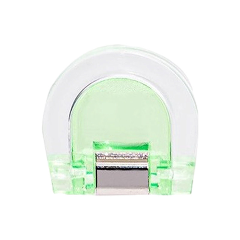 Veilleuse à pinces transparentes pour reliure à longue queue, Green