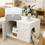 Enceinte de litière, table d'appoint pour salle de bain pour chat (31,5 po)