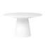 Table de salle à manger 53 "blanche Adara avec 6 chaises empilables Sokol caramel foncé-1265596618-1265596617