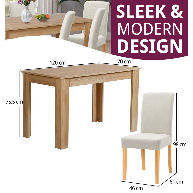 Ludden 6 - Person Dining Set, Beige