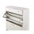 Particleboard Shoe Cabinet With Ample Storage For Home - White Functional Living Room Cubic Space