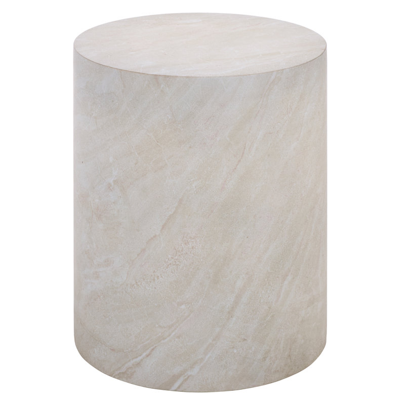 Aurielle Cylinder Accent Table, Smoke