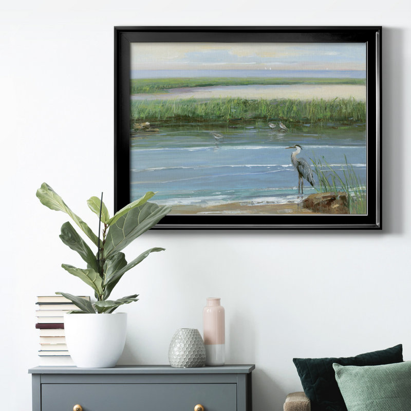Peace and Calm II - peinture sur toile encadrée, H 18,5 po x l 24,5 po x P 1,5 po, Noir