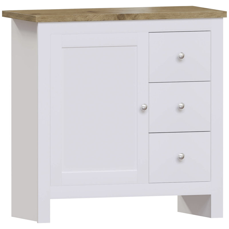 Beacsfield 79Cm W 3 Drawer Sideboard, White