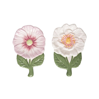Ceramic Garden Party Spoon Resin t Set of 2 Home Decorations Spring