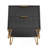 Dumbo 20" Fluted Nightstand in Black (2-Drawer)-743477035