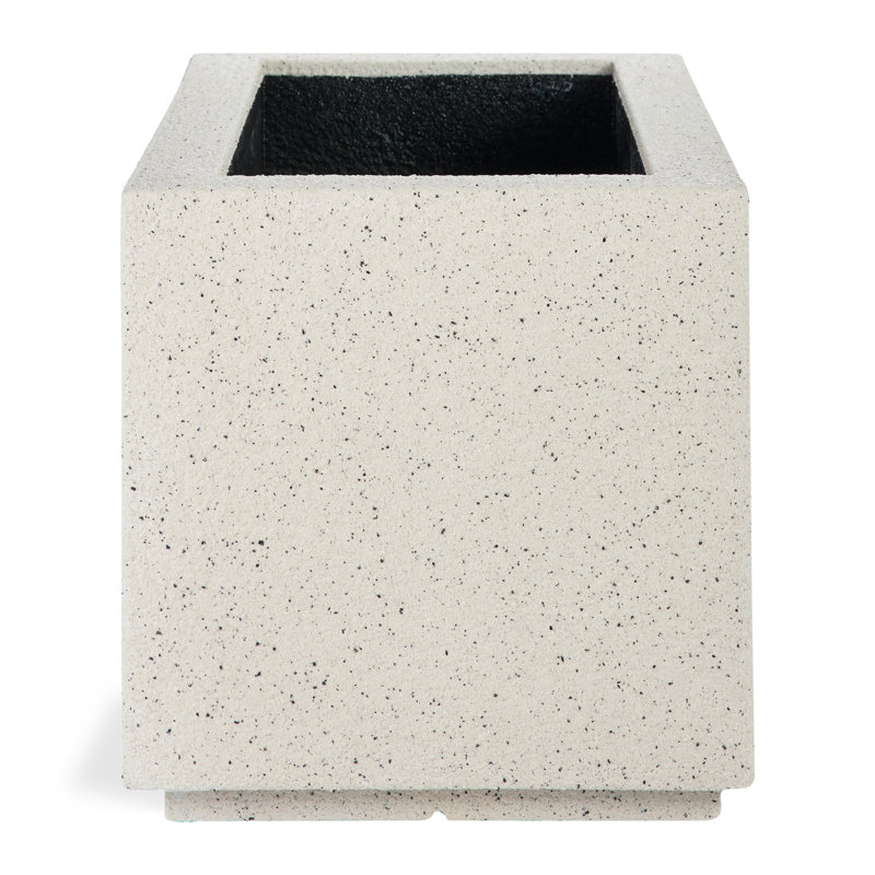 Argentine Trough Planter, White Granite