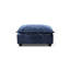 Modulaire moderne en lin bleu, coussins moelleux en duvet de canard, pour les espaces de vie et de travail