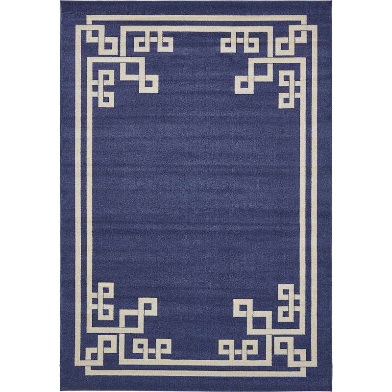 Tapis géométrique mauve Rhodes, Rectangle 6 pi x 9 pi