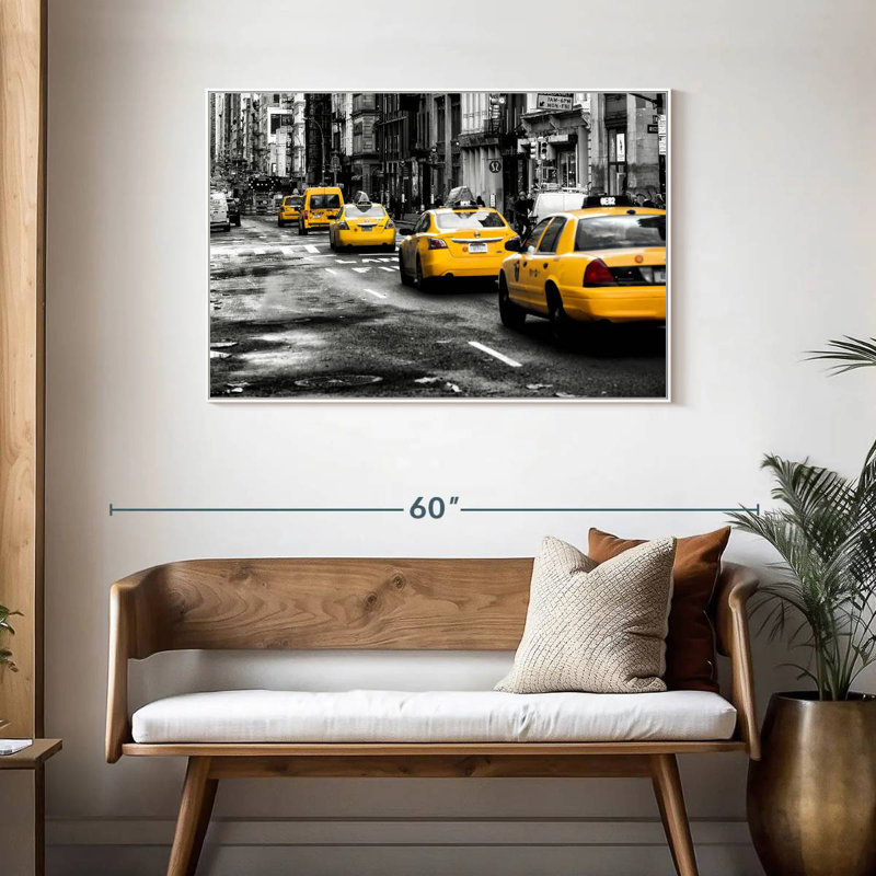 401 Broadway Pop, Floating Frame White, 43" X 29"