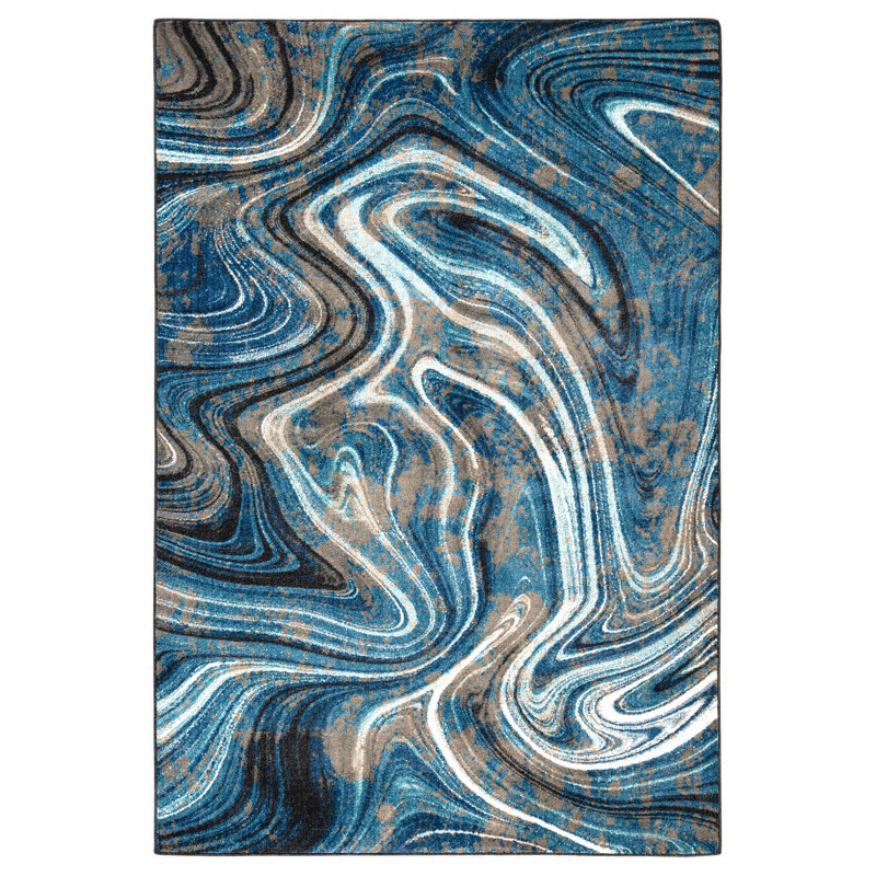 Deamer Southwestern Indoor Rug, Rectangle 5' x 7'