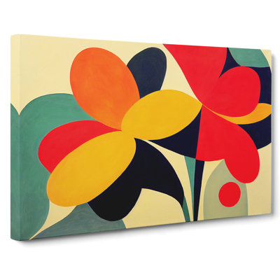 Luxurious Abstract Flowers - Wrapped Canvas