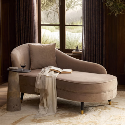 Chaise longue rembourrée avec coussin lombaire Montclair