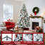 Arbre de Noël givré 6 pi | Arbre artificiel épinette réaliste | Compatible avec une décoration de Noël (branches denses) | Base robuste | Arbre de fête d'hiver à installation rapide-120704369