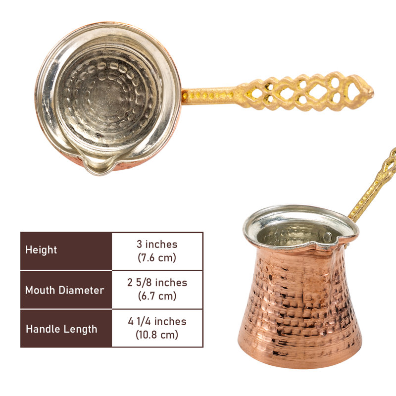 Crystalia USA 1-2 Cup Turkish Coffee Pot