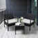 Ensemble de table bistro en rotin pour 2 personnes avec table et coussins