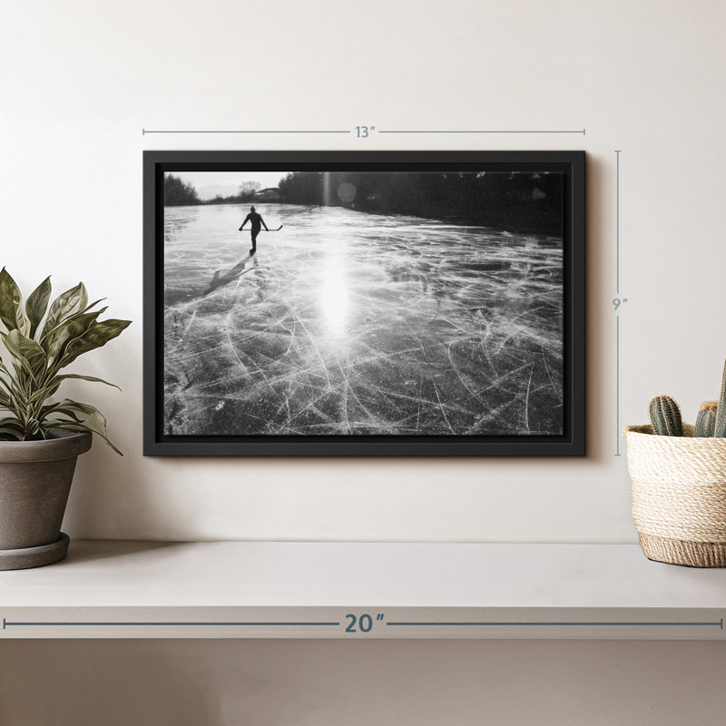 «Solo Hockey», reproduction sur toile, H 9 po x l 13 po