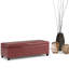 Banc rembourré avec rangement en mousse à haute densité de 48 po Avalon-1857676329