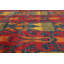 Tapis de bois one-of-kind-noué la 2010 goliath rouge/jaune 8 pi 10 po x 12 pi Céline