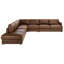 Canapé modulaire en cuir Gustav