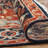 Serapi Heritage Hand-Knotted Wool Medallion Area Rug in Navy-310603129-310603130