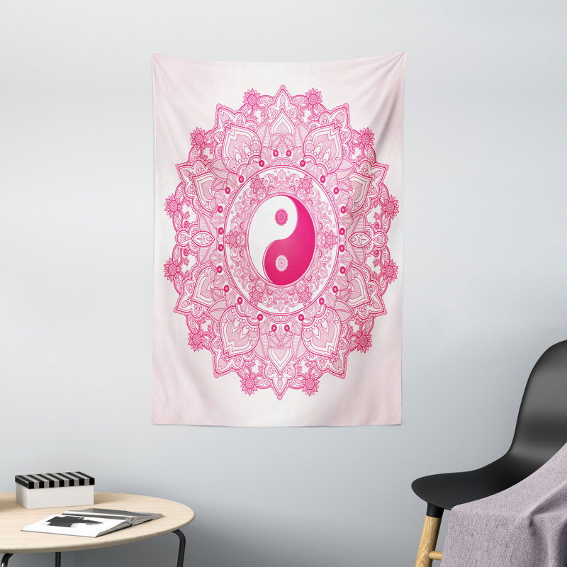 Tapisserie en polyester Ying Yang, H 60 po x l 40 po
