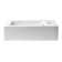 Alfi Brand 10'' White Porcelain Rectangular Bathroom Sink with Overflow