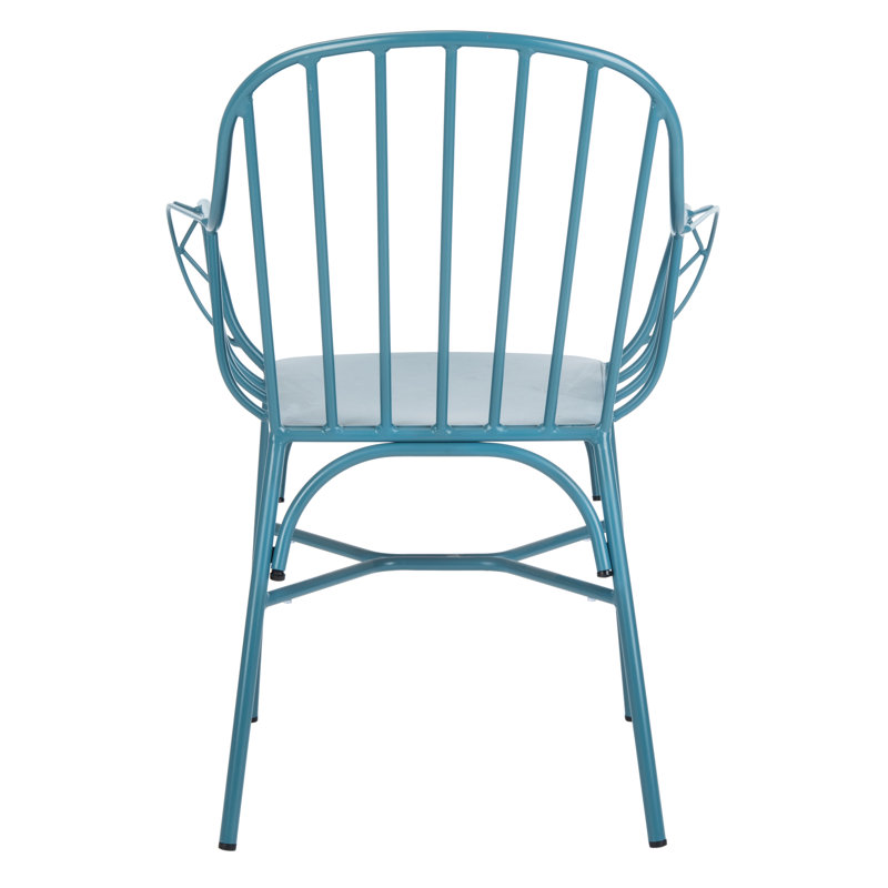 Tucker Outdoor Dining Armchair, Matte Navy Blue