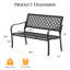 Banc d'extérieur 50 po toutes saisons, banc de jardin pour le parc, cour, pelouse, entrée-908100580