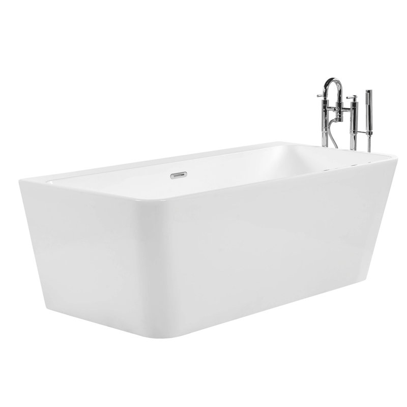 Santibanez 1700mm x 800mm Soaking Acrylic Bathtub, White