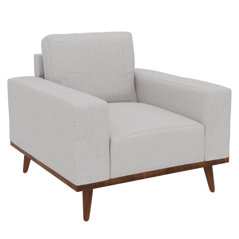 Necattin Accent Chair, Cream Polyester