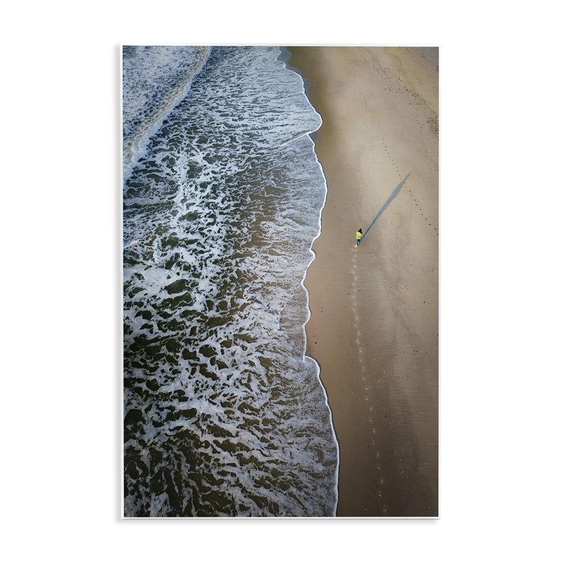 Art mural vertical sur la plage par Rick Berk, H 15 po x l 10 po