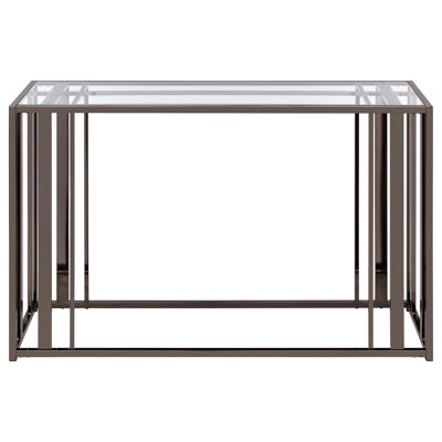 Phillps 47.25'' Glass Top Console Table