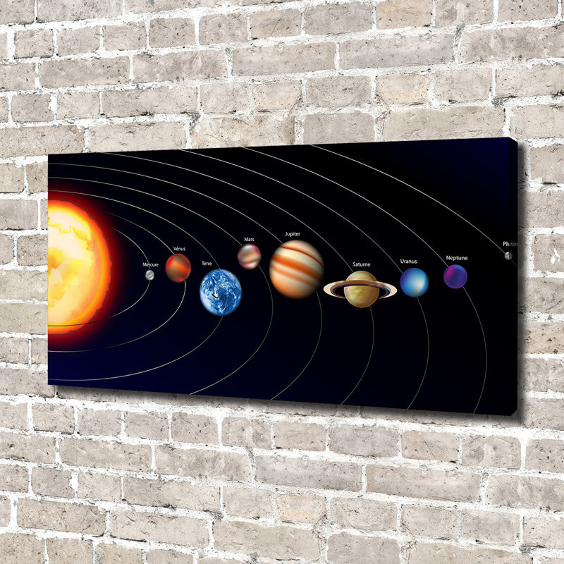 Solar System - No Frame Print, 70cm H x 140cm W, Canvas