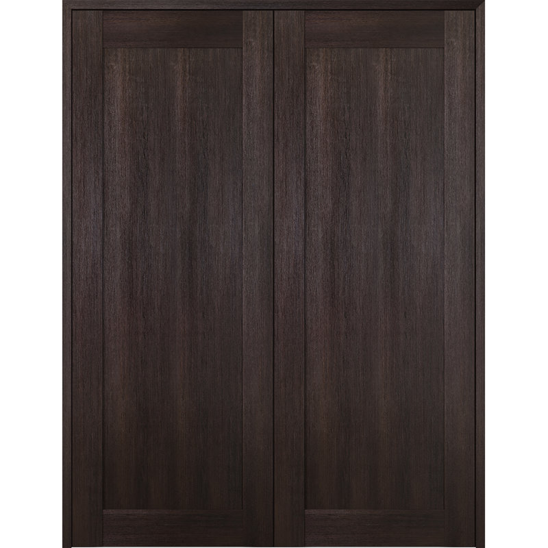 Porte française Avon 07, 63,5 po x 79,38 po, Chêne, Réversible