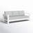 Hoyt 92.52” Outdoor Aluminum 3-Seater Sofa-786084020