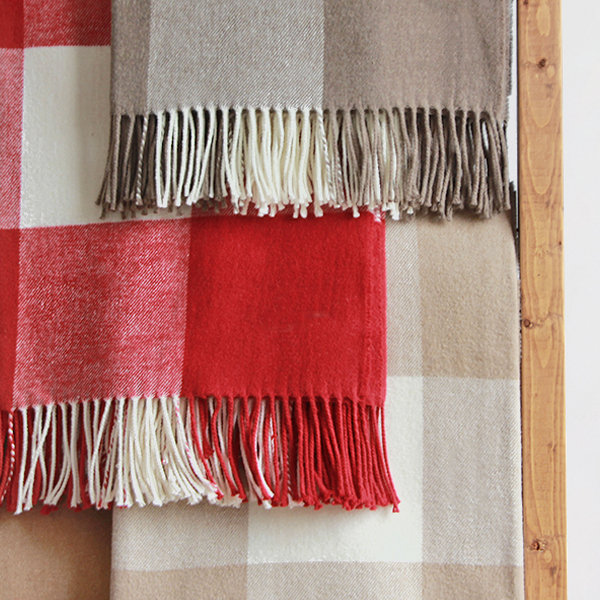 Buffalo Check Throws, Brown