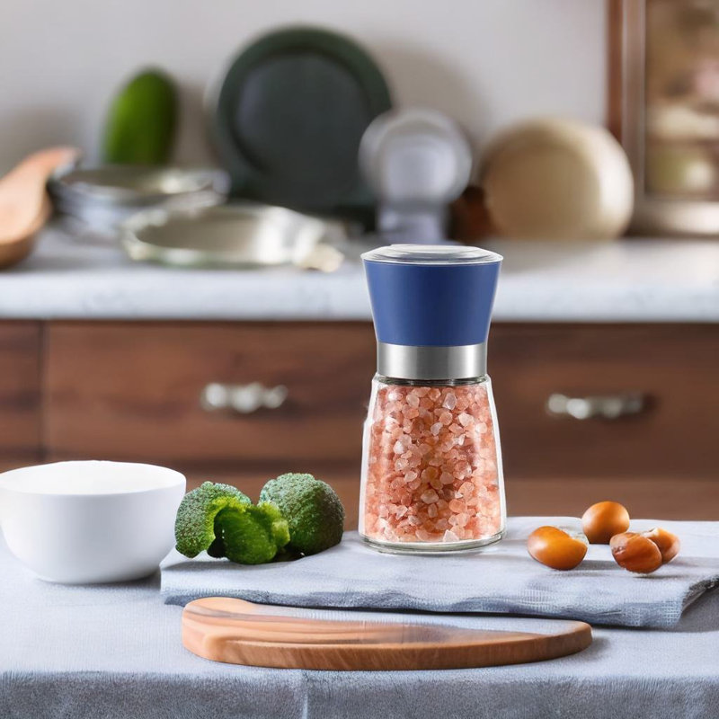 SC0GO Salt and Pepper Grinder Set, Blue