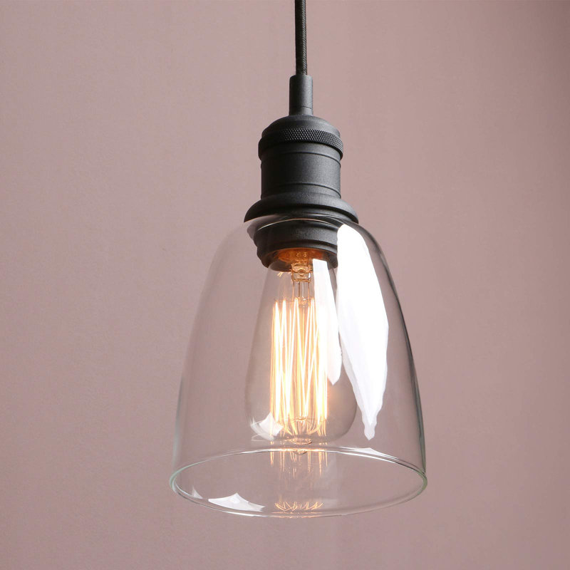 3 - Light Kitchen Island Pendant, Black